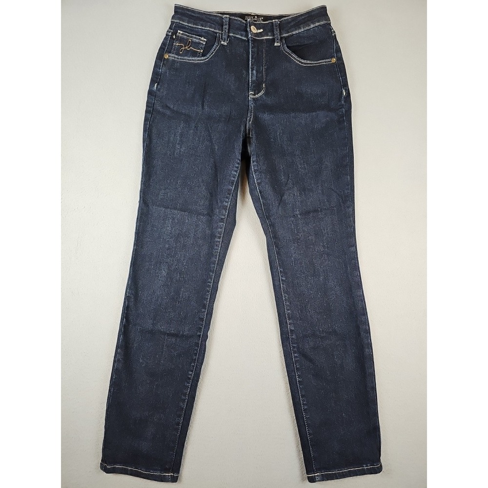 Judy Blue Jeans 3/26 (26x28) Blue Mom Jean Stretch Denim‎ High Rise Dark